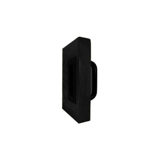 Don-Jo - BD1815-622 - Barn Door Round Pull 6.75 Length and 6 CTC - 622 (Flat Black Coated)