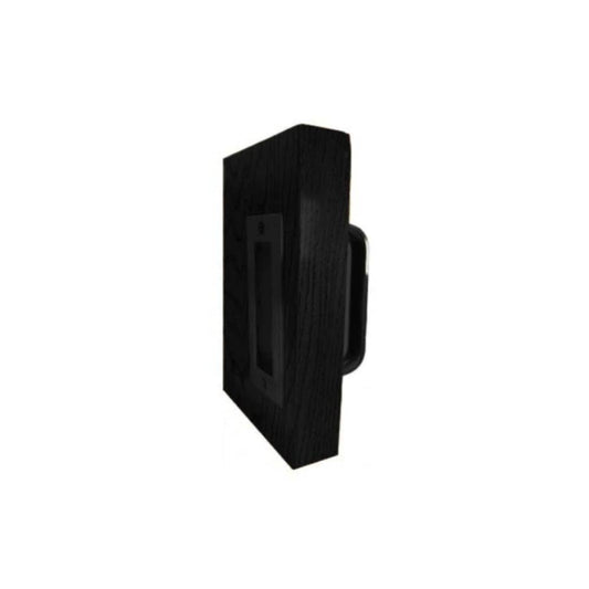 Don-Jo - BD1837-622 - Barn Door Half Round Pull 6.45 Length and .45 Width - 622 (Flat Black Coated)