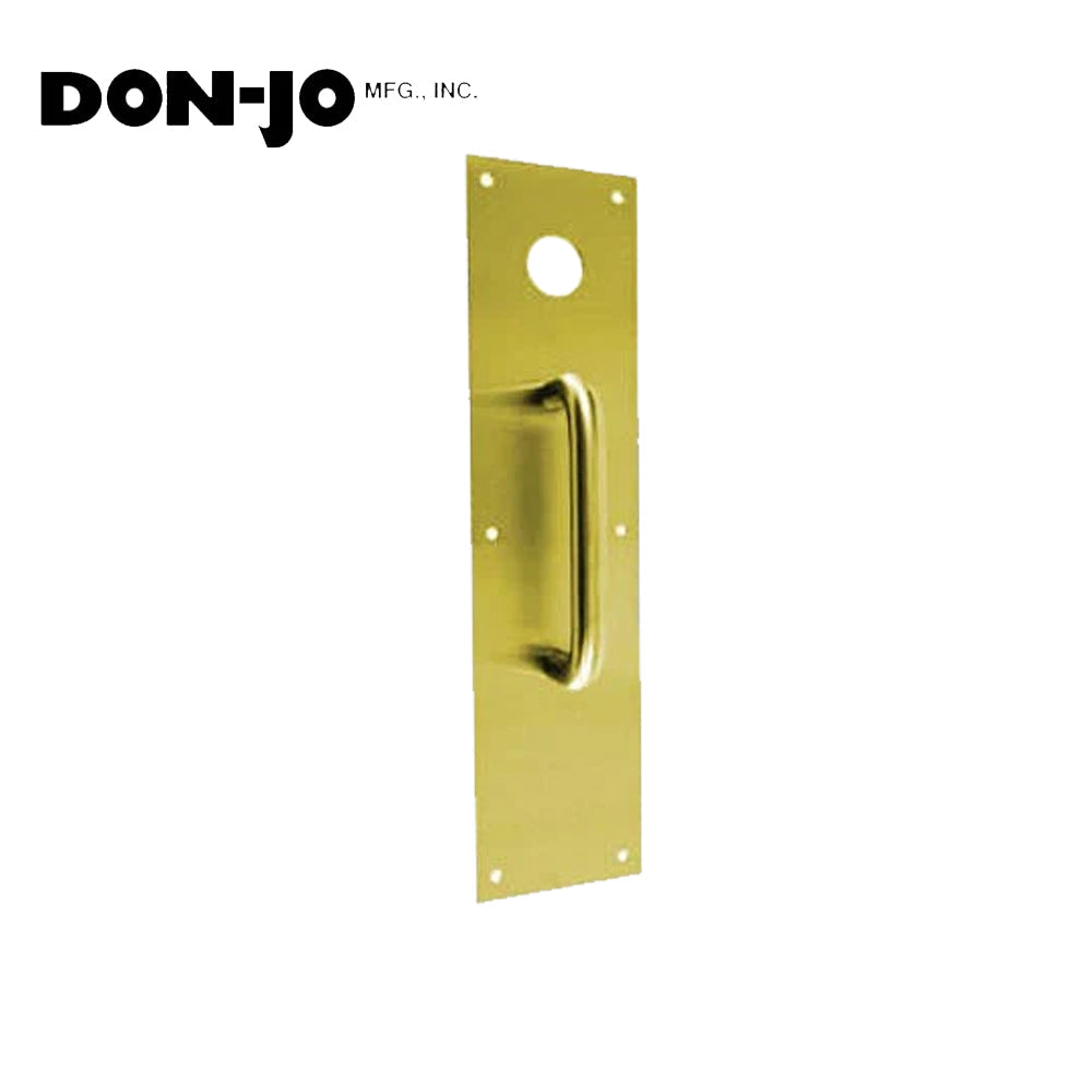 Don-Jo - CFC7015-605 - Pull Plate with 3-1/2 Width and 15 Length - 6 CTC - 605 (Bright Brass Finish)