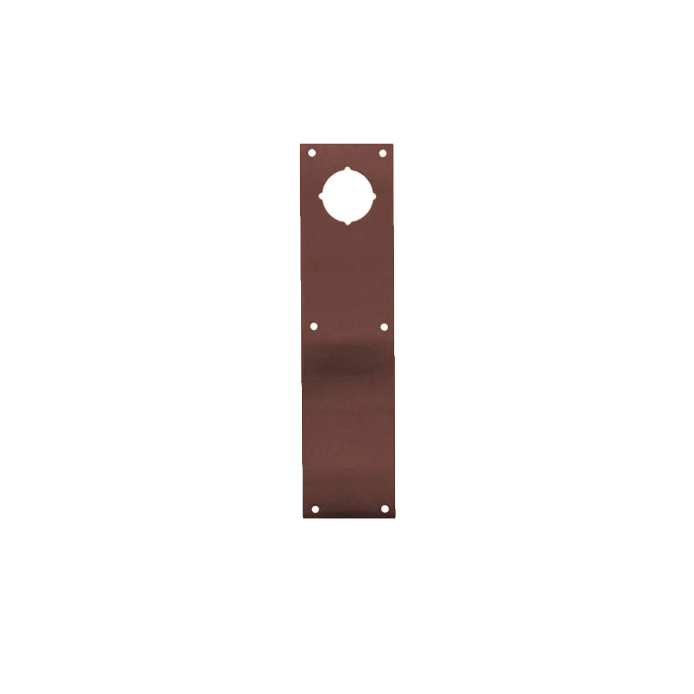 Don-Jo - CFK-70-613 - Push Plate 3-1/2 Width and 15 Length with 2-1/8 Cylindrical Lock Hole at 2-1/2 on Center From Top - 613 (Oil Rubbed Bronze Finish)