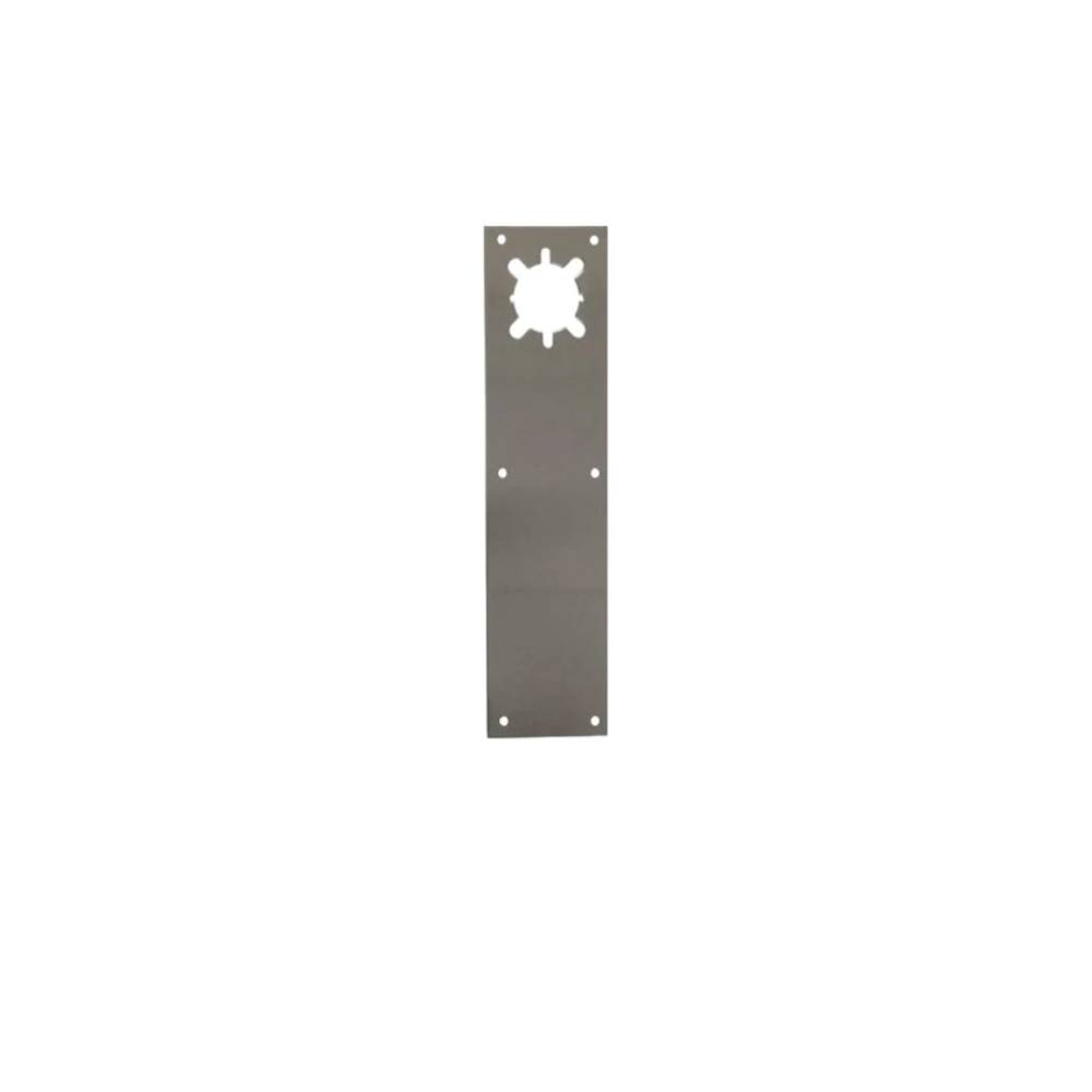 Don-Jo - CFL71-628 - Push Plate with Holes - 628 (Satin Aluminum Clear Anodized Finish)