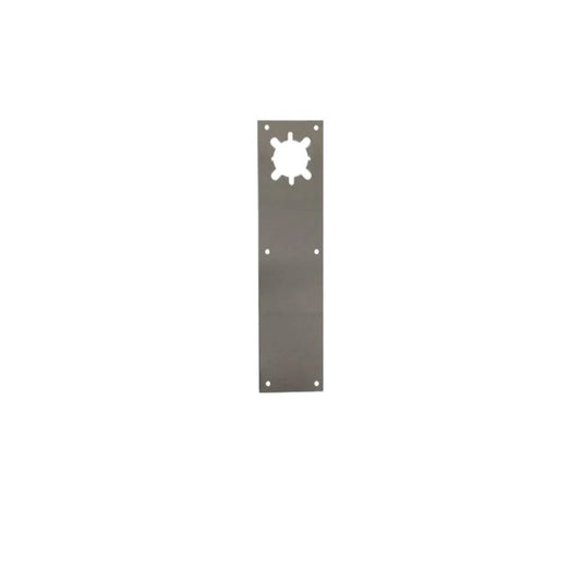 Don-Jo - CFL71-628 - Push Plate with Holes - 628 (Satin Aluminum Clear Anodized Finish)