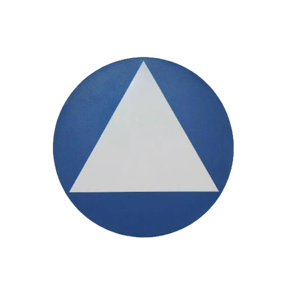 Don-Jo - CHS-9 - Title 24 Sign Triangle White on Blue