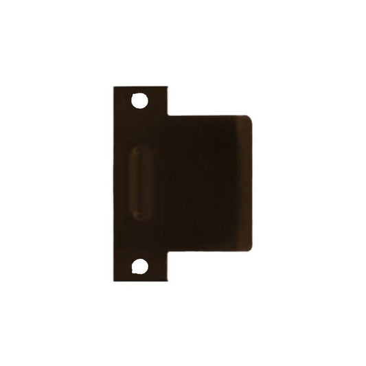 Don-Jo - DEST-104-DU - Extended Lip Dimple ASA Strike 18 Gauge Steel 4-7/8 Height and 4 Width - DU (Duronodic Brown Coated)