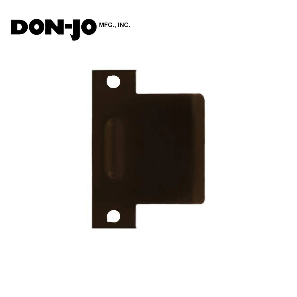 Don-Jo - DEST-104-DU - Extended Lip Dimple ASA Strike 18 Gauge Steel 4-7/8 Height and 4 Width - DU (Duronodic Brown Coated)