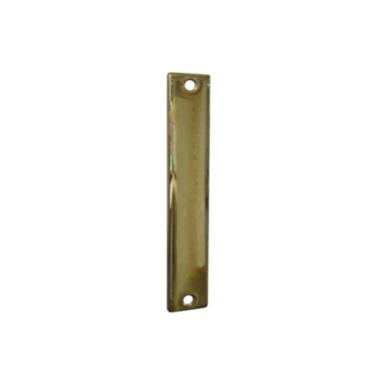 Don-Jo - EF-86-BP - Mortise Edge Filler Plate 8 Length and 1-1/4 Width - BP (Bright Brass Plated Clear Coated Finish-632)