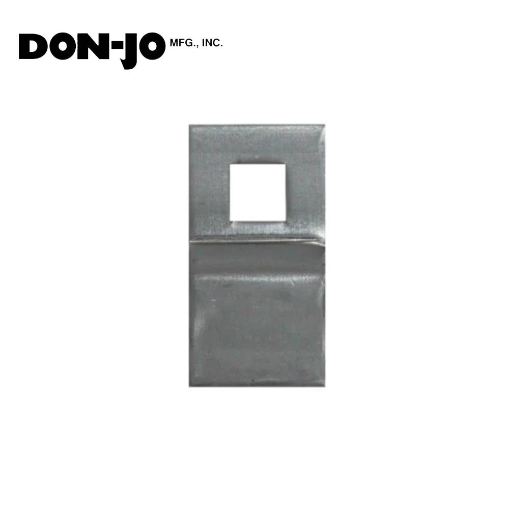 Don-Jo - FBG-1-SQ - Flush Bolt Guide 13 Gauge Steel 3-1/4 Length and 1-3/4 Width