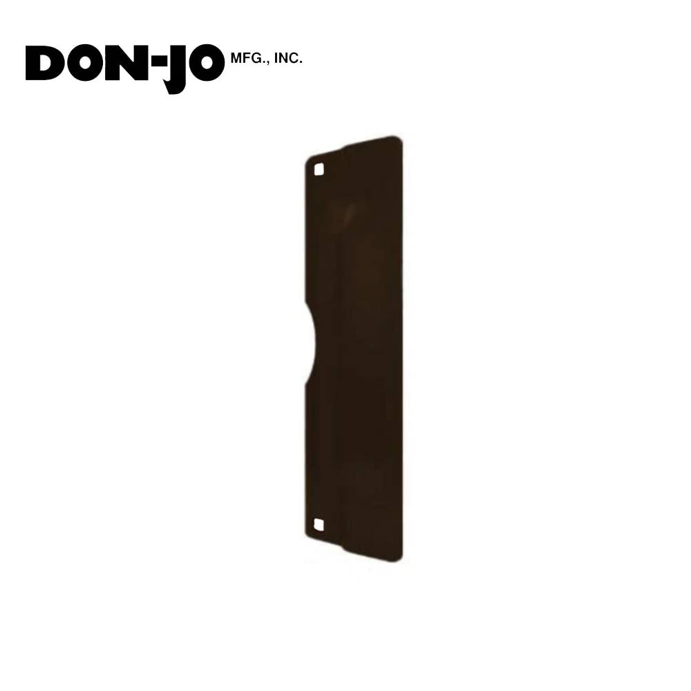 Don-Jo - LP-207-DU - Latch Protector 12 Gauge Stainless Steel 7 Length and 2-3/4 Width - DU (Duronodic Brown Coated)