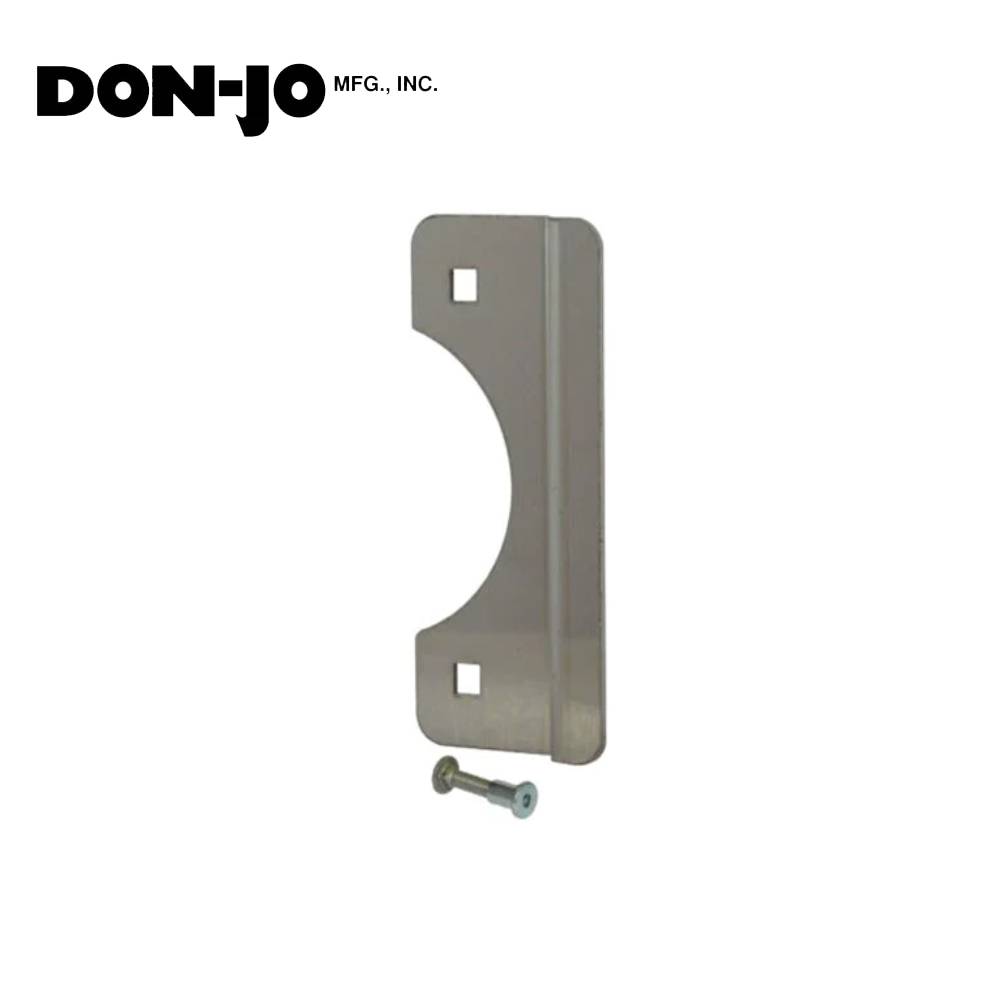 Don-Jo - SLP-106-EBF-630 - Short Type Latch Protector 12 Gauge Stainless Steel 6 Length and 2-5/8 Width - 630 (Satin Stainless Steel Finish)