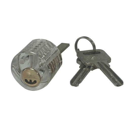 ECS AUTO PARTS Transparent Acrylic Practice Padlock with 2 Character Keyhole