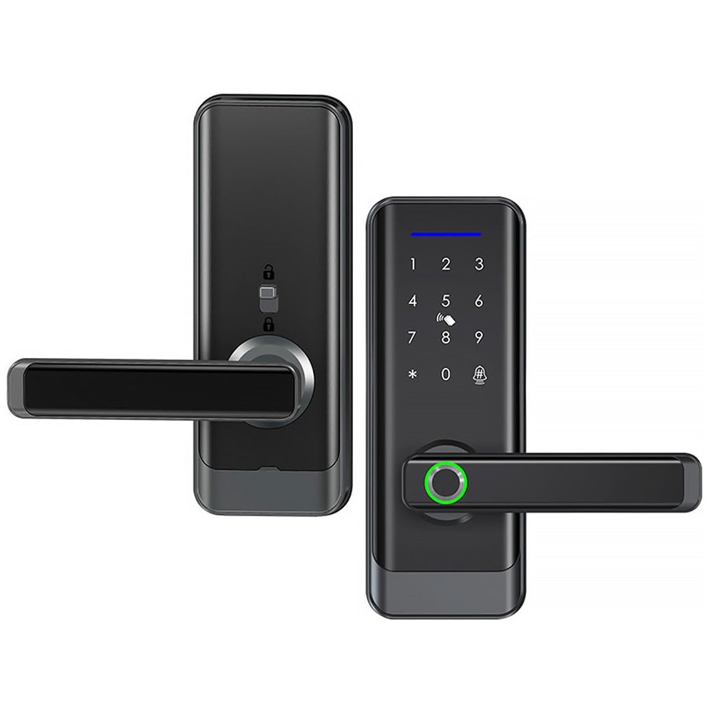 ECS HARDWARE - A233 Smart Door Lock with Fingerprint Reader and Levers