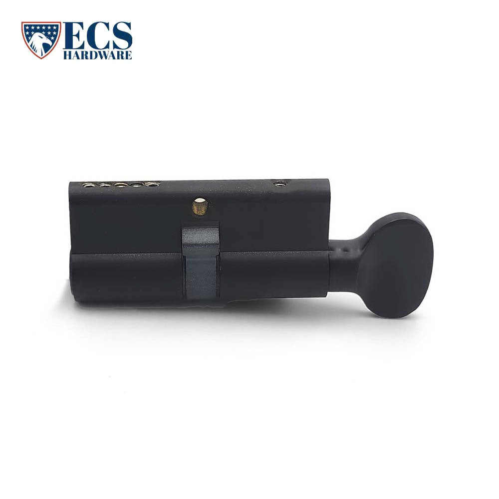 ECS HARDWARE - Durable Premium Profile Cylinder Single Sided Thumb Turn - Keyed Alike (KA10) - Kwikset KW1 Keyway - US10B - Dark Oxidized Satin Bronze Oil Rubbed (613)