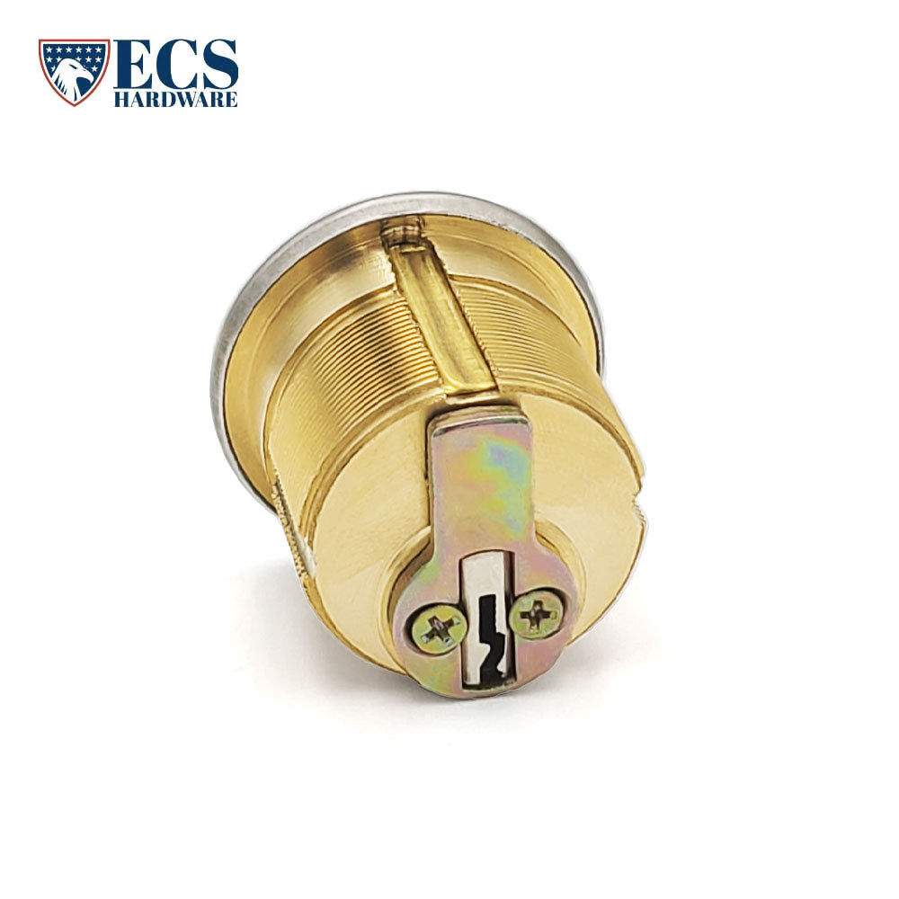 ECS HARDWARE - Durable Premium Mortise Cylinder - 1-1/8" 26D Satin Chrome SC1