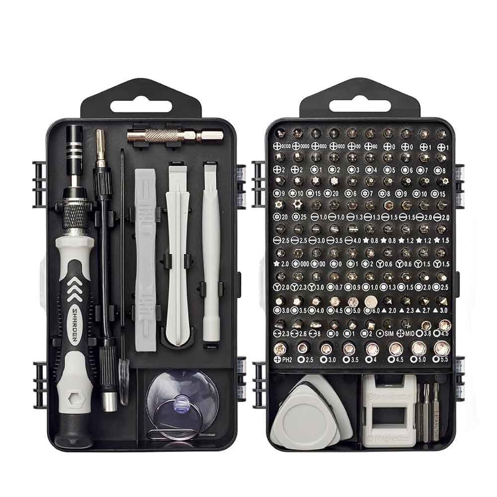 ECS TOOLS - MT-T122 - 122 in 1 Magnetic Screwdriver Set with Flexible Shaft Extension Rod