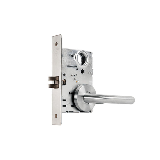 Falcon MA101 Mortise Lock Passage with Sutro Lever and Gala Rose - Grade 1 - 626 (Satin Chrome)