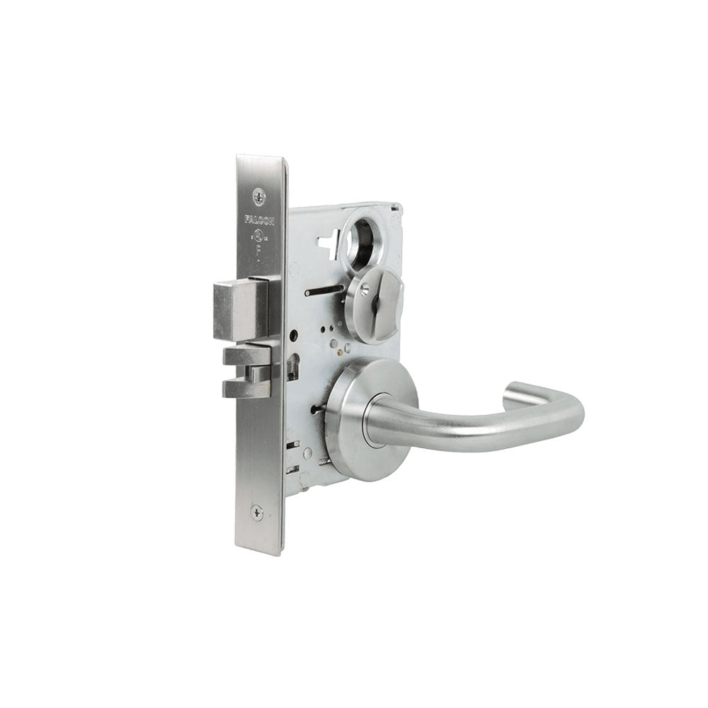 Falcon MA301 Mortise Lock Privacy with Sutro Lever and Gala Rose - Grade 1 - 626 (Satin Chrome)