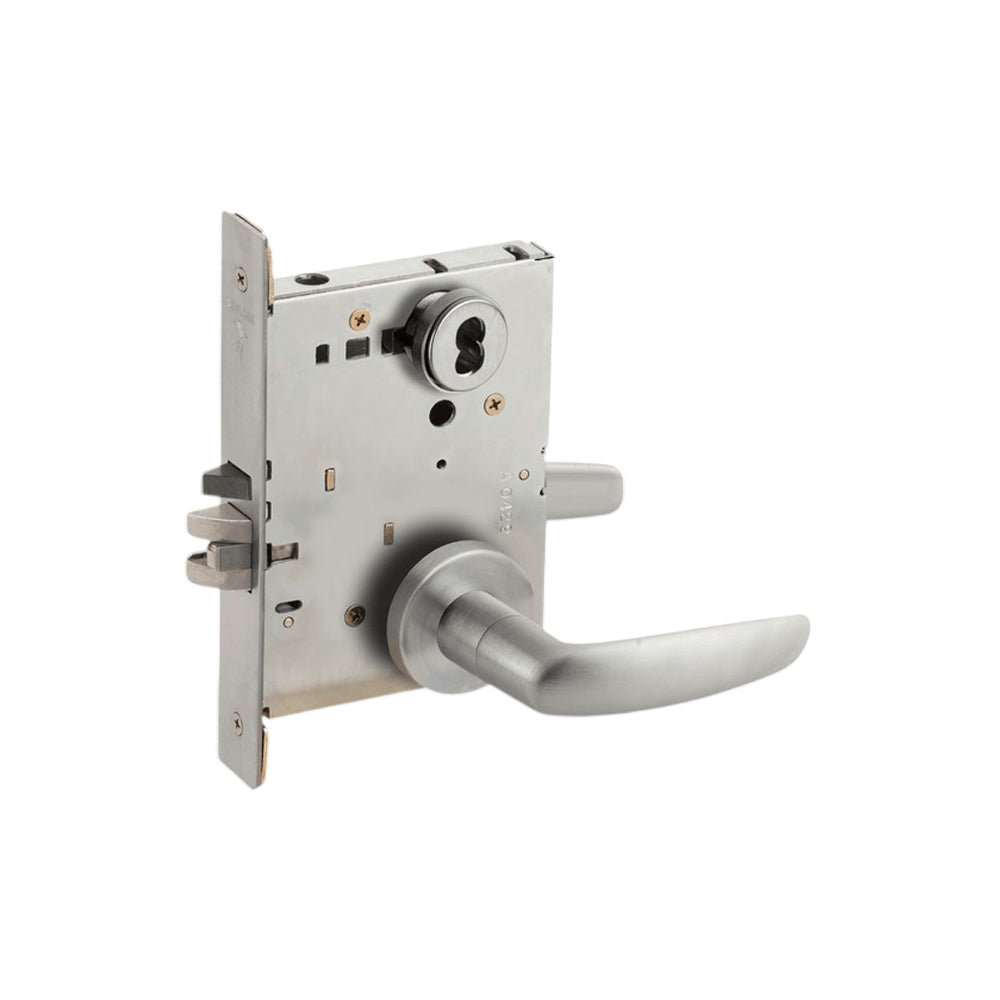 Falcon MA371 Mortise Store Door Lock with SFIC Prep Double Cylinder - Grade 1
