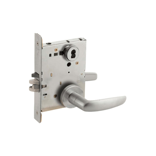 Falcon MA371 Mortise Store Door Lock with SFIC Prep Double Cylinder - Grade 1