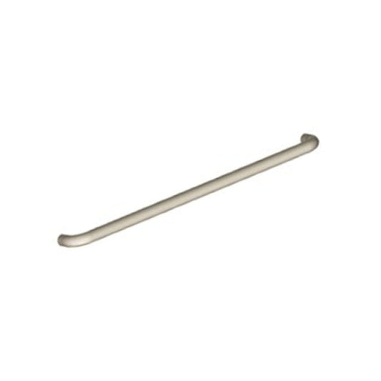 HAGER - 133S - Push Bar 1 Round - 2 Diameter Base Plate - 2-5/8 Projection - 33 CTC - Satin Stainless Steel Finish