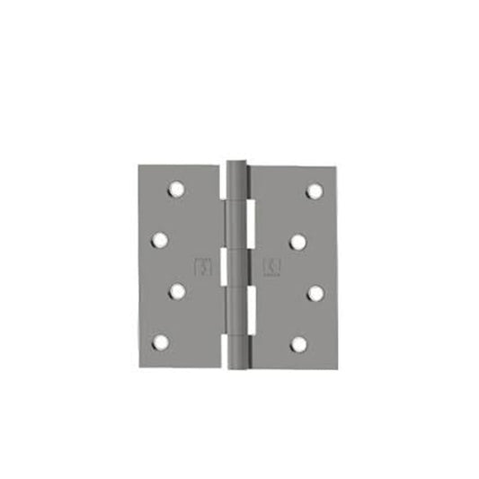 HAGER - 1741 - Full Mortise Plain Bearing Residential Hinge - 4 Inch by 4 Inch - 5 Knuckle