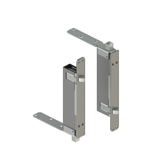 HAGER - 291D - Automatic Flush Bolt - 1/2 Inch Square Bolt Head - 15/16 Inch by 2-1/4 Inch Mortise Strike