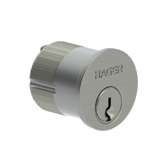 HAGER - 3902 - Mortise Cylinder with 7 Pin Schlage C Keyway and 1-3/8 Length - Satin Chrome