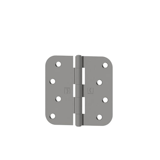HAGER - RC1846 - Full Mortise Plain Bearing Residential Hinge - 5/8 Inch Round Corners 4 Inch by 4 Inch - 5 Knuckle