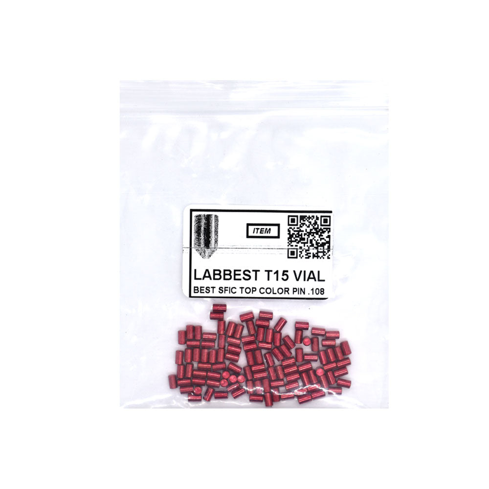 LAB - BEST-T15-VIAL - 15T Universal SFIC Top Pins - .187 Size - A2 Systems - Brass - Vial 100 Pins