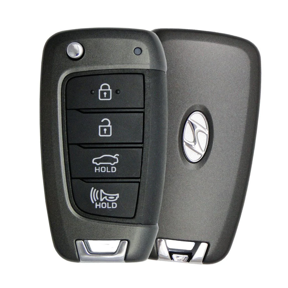 2022 Hyundai Elantra Flip Key Fob 4B W/ Trunk FCC# NYOMBEC4TX2004 - 95430-AA100 - 8A Chip - OEM