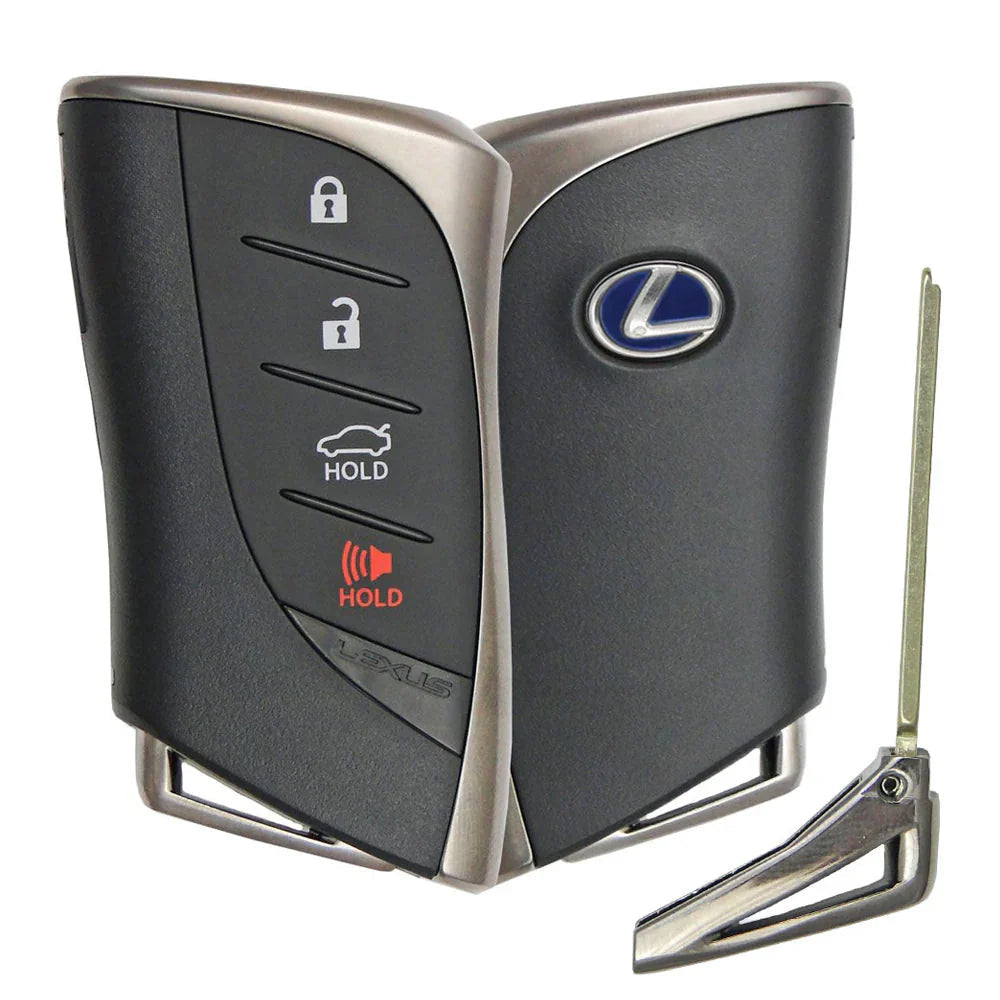 2020 - 2022 Lexus ES250 ES350 Smart Key 4B W/ Trunk Fob - Blue Logo - FCC# HYQ14FBZ - 8990H-06031