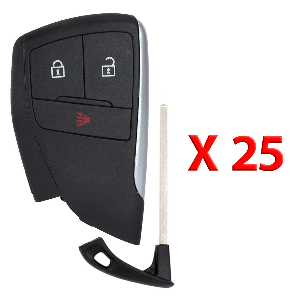 2022 - 2026 Chevrolet GMC Smart Key Shell 3B Compatible with FCC# YG0G21TB2 (25 Pack)