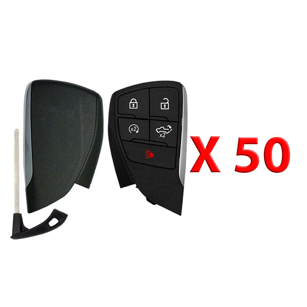 2023 - 2026 Chevrolet GMC Smart Key Shell 5B w/ Tailgate & Remote Start Compatible with FCC# YG0G21TB2 (50 Pack)
