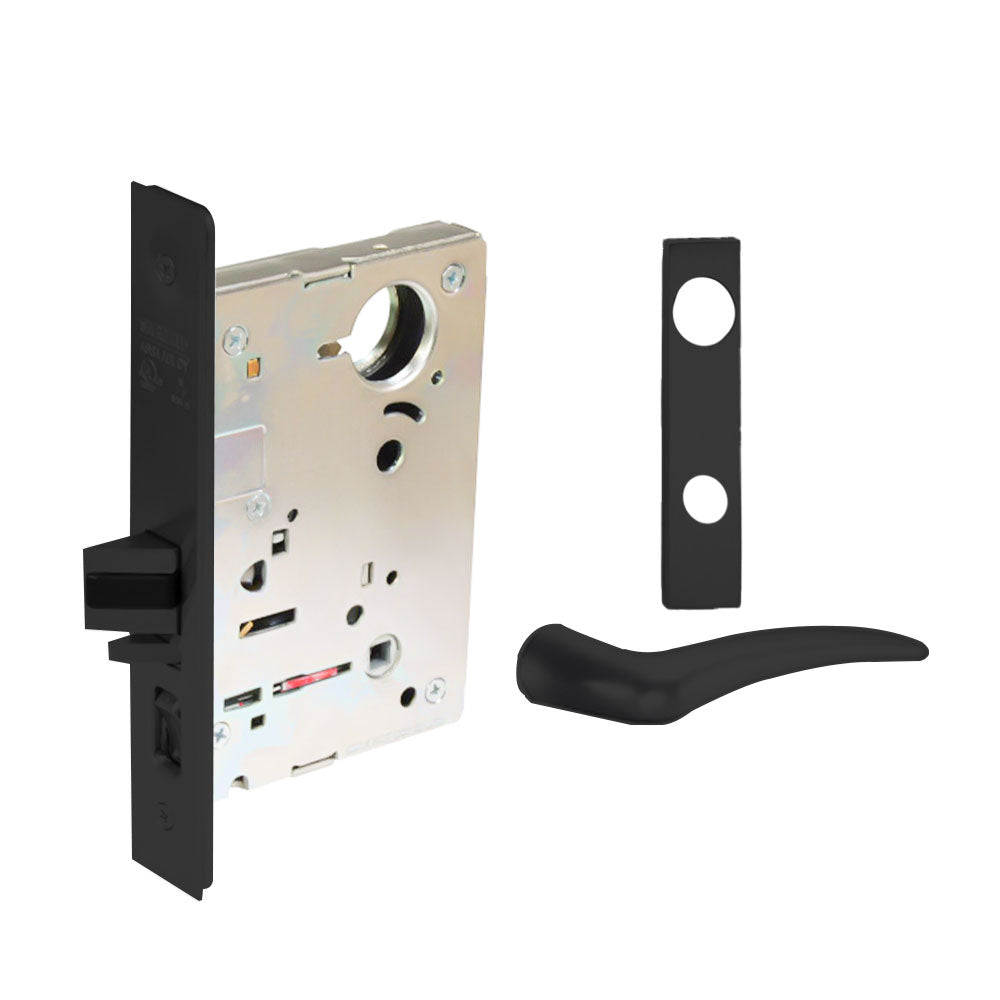 Sargent - 8204 - Storeroom Mortise Lock - Heavy Duty Standard Cylinder - SFIC - Keyed Alike - Escutcheon Trim Function - Grade 1 - US20D (Dark Statuary Bronze Lacquered)