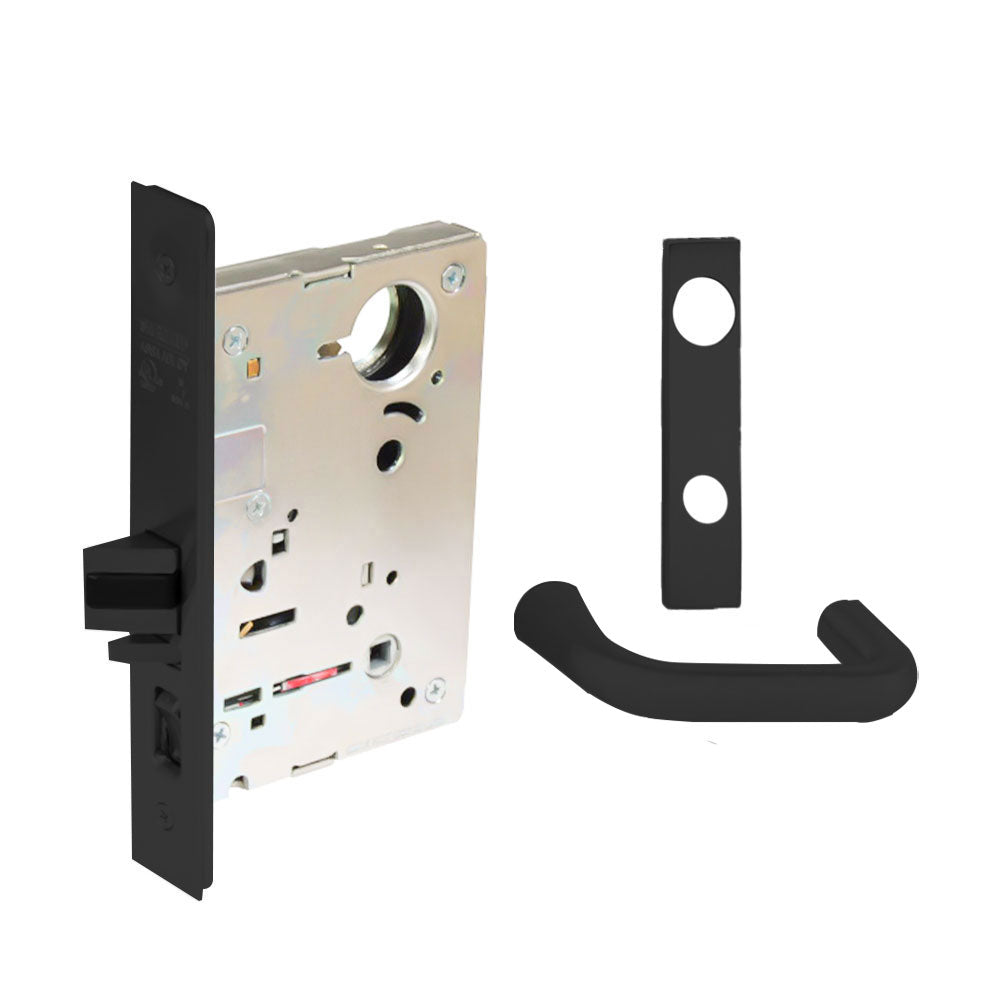 Sargent - 8204 - Storeroom Mortise Lock - Heavy Duty Standard Cylinder - SFIC - Keyed Alike - Escutcheon Trim Function - Grade 1 - US20D (Dark Statuary Bronze Lacquered)