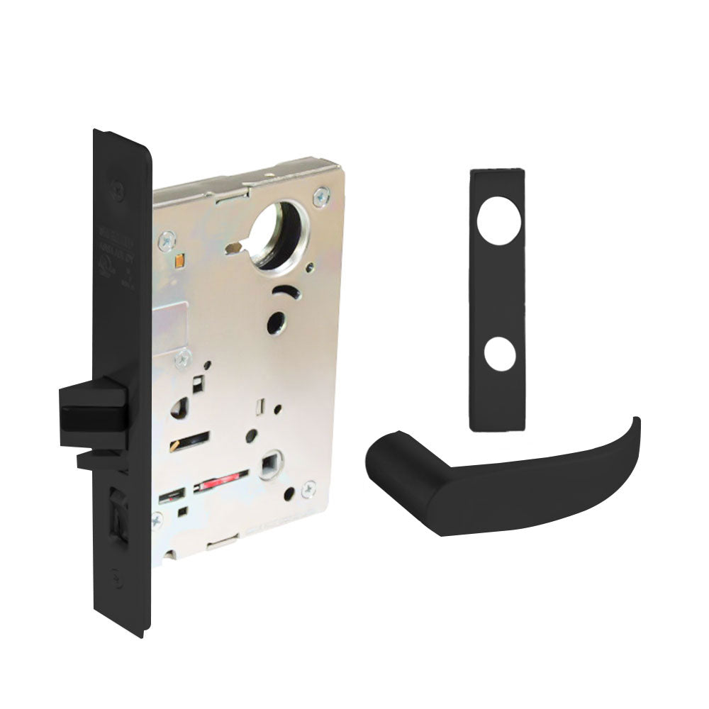 Sargent - 8204 - Storeroom Mortise Lock - Heavy Duty Standard Cylinder - SFIC - Keyed Alike - Escutcheon Trim Function - Grade 1 - US20D (Dark Statuary Bronze Lacquered)