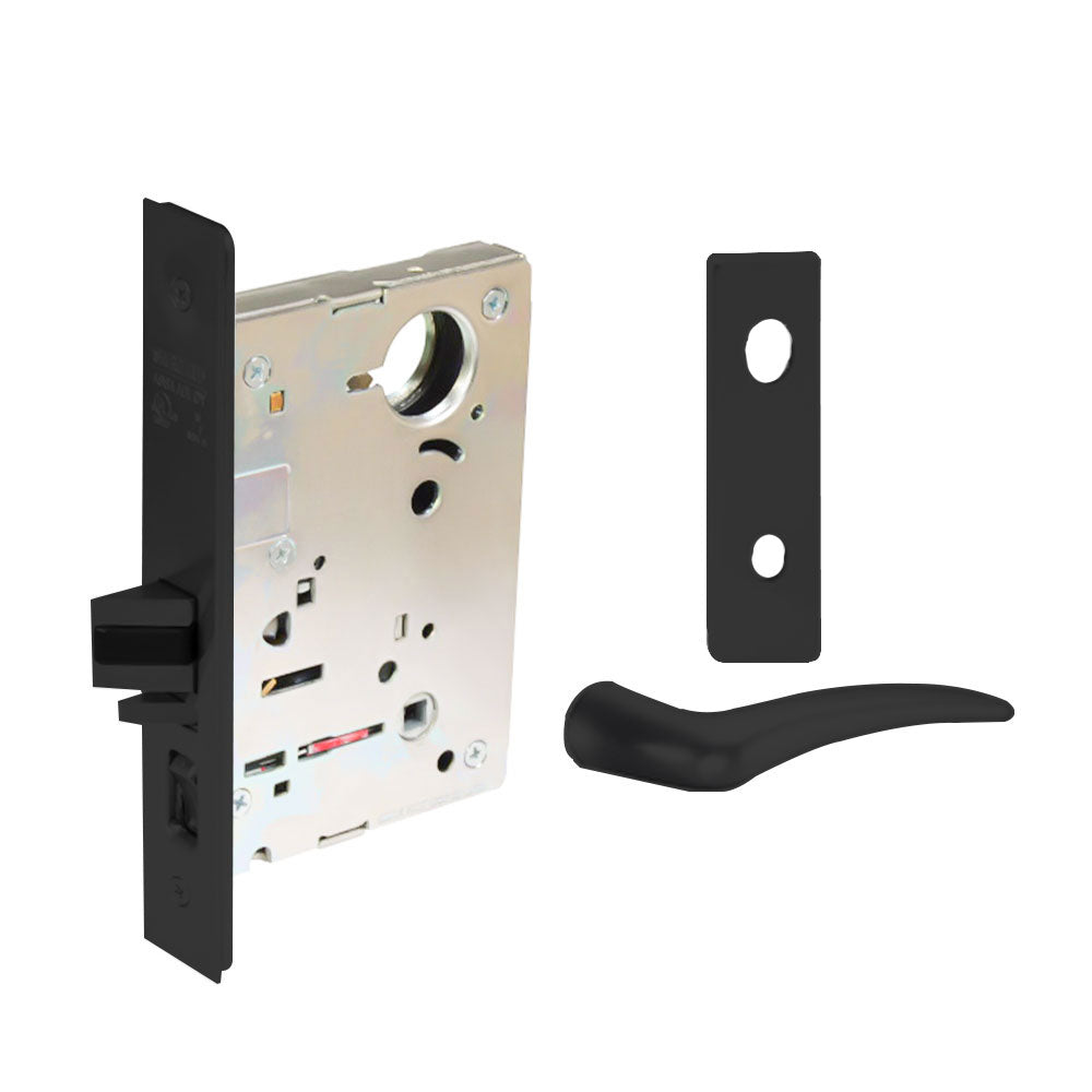 Sargent - 8204 - Storeroom Mortise Lock - Heavy Duty Standard Cylinder - SFIC - Keyed Alike - Escutcheon Trim Function - Grade 1 - US20D (Dark Statuary Bronze Lacquered)