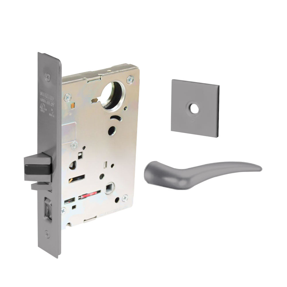Sargent - 8204 - Storeroom Mortise Lock - Heavy Duty Standard Cylinder - SFIC - Keyed Different - Rose Trim Function - Grade 1 - US26D (Satin Chromium Plated Over Nickel)