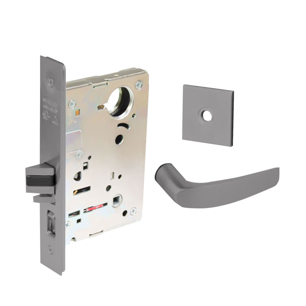 Sargent - 8204 - Storeroom Mortise Lock - Heavy Duty Standard Cylinder - SFIC - Keyed Different - Rose Trim Function - Grade 1 - US26D (Satin Chromium Plated Over Nickel)