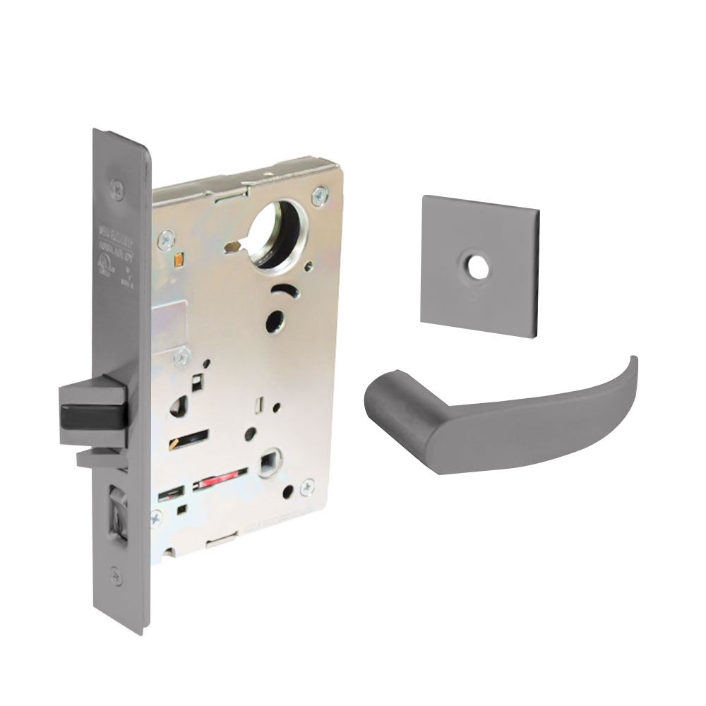 Sargent - 8204 - Storeroom Mortise Lock - Heavy Duty Standard Cylinder - SFIC - Keyed Different - Rose Trim Function - Grade 1 - US26D (Satin Chromium Plated Over Nickel)
