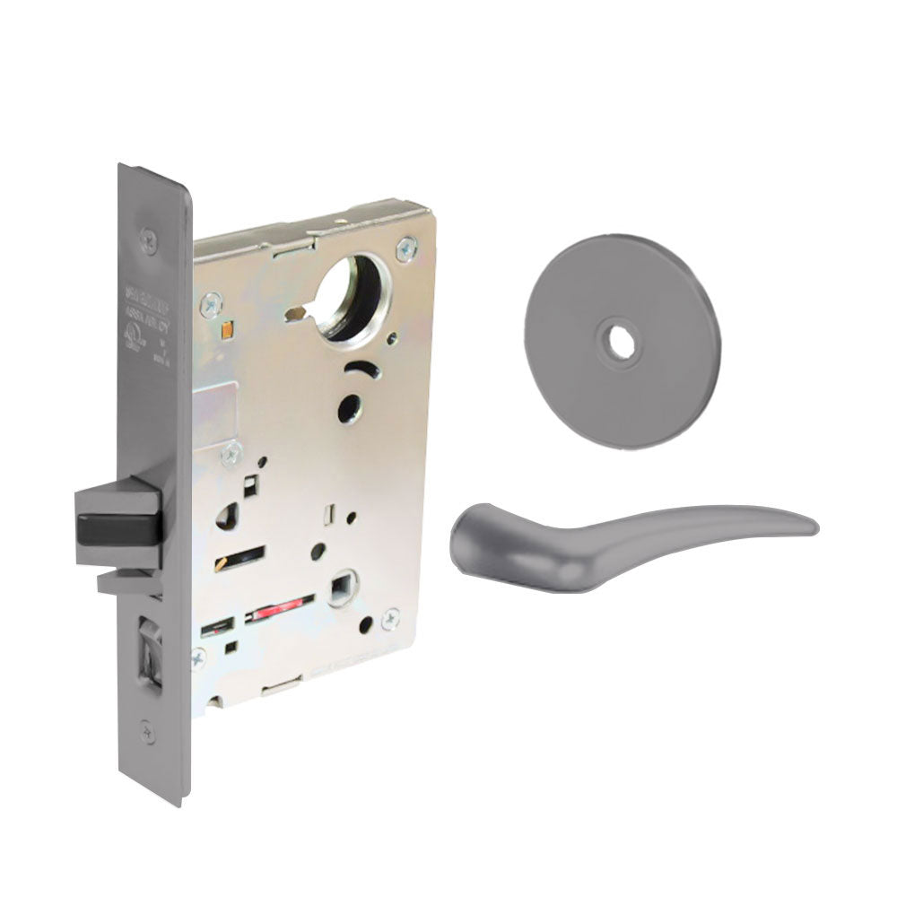 Sargent - 8204 - Storeroom Mortise Lock - Heavy Duty Standard Cylinder - SFIC - Keyed Different - Rose Trim Function - Grade 1 - US26D (Satin Chromium Plated Over Nickel)