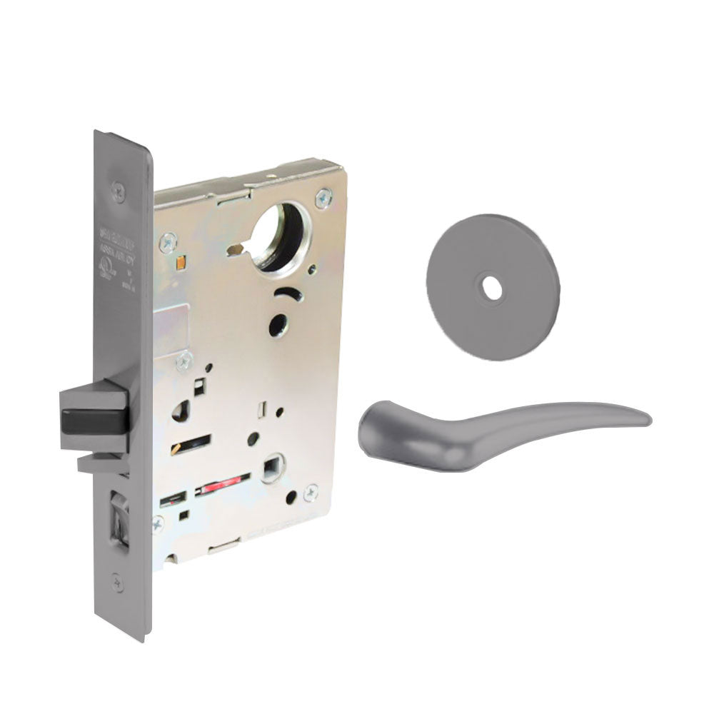 Sargent - 8204 - Storeroom Mortise Lock - Heavy Duty Standard Cylinder - SFIC - Keyed Different - Rose Trim Function - Grade 1 - US26D (Satin Chromium Plated Over Nickel)