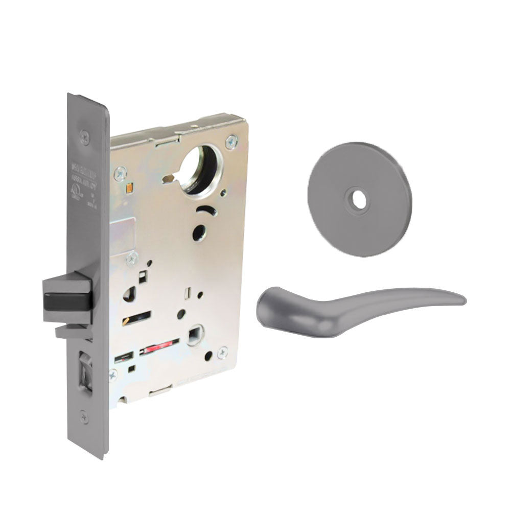 Sargent - 8204 - Storeroom Mortise Lock - Heavy Duty Standard Cylinder - SFIC - Keyed Different - Rose Trim Function - Grade 1 - US26D (Satin Chromium Plated Over Nickel)