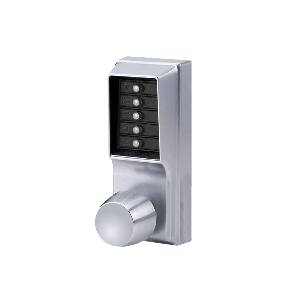 Simplex - 1012 - Mechanical Pushbutton Cylindrical Knob Lock with Combination Entry Function - 2-3/8" Backset