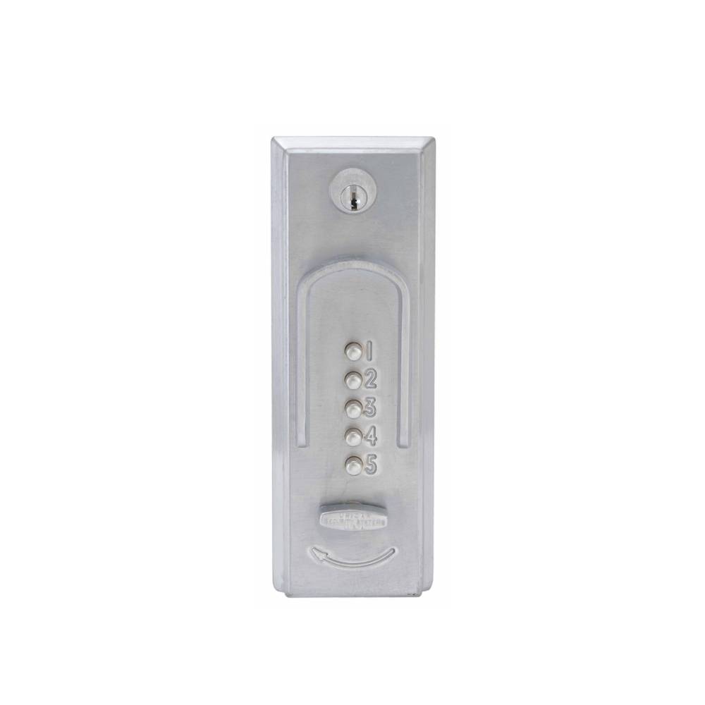 Simplex - 2015 - Mechanical Keyless Exit Device Pushbutton Lock - 2-¾" Tailpiece - 26D (Satin Chrome)