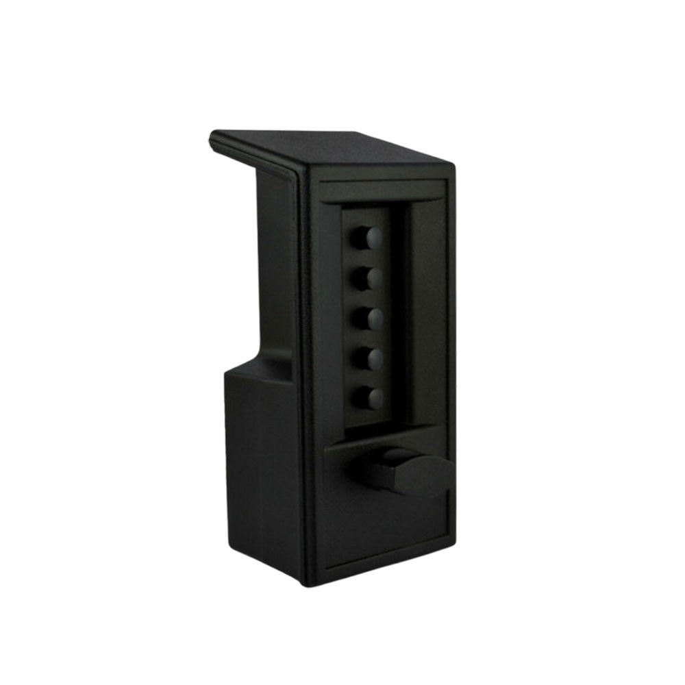 Simplex - 6204-85-41 - Pushbutton Cylindrical Combination Lock - 2-3/4 Backset - Outside Black - Inside Satin Chrome