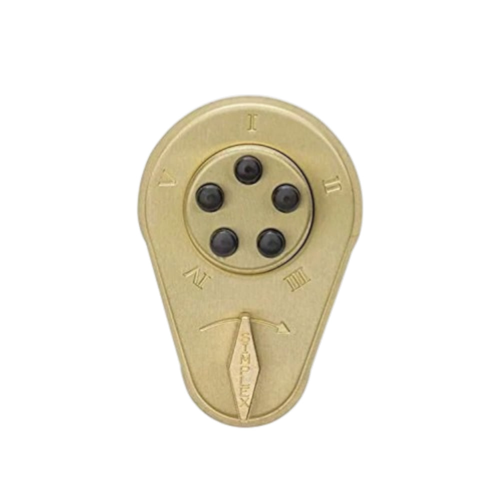 Simplex 9170000 Pushbutton Deadbolt/Spring Latch with 1-3/8" to 1-1/2" Doors Thickness
