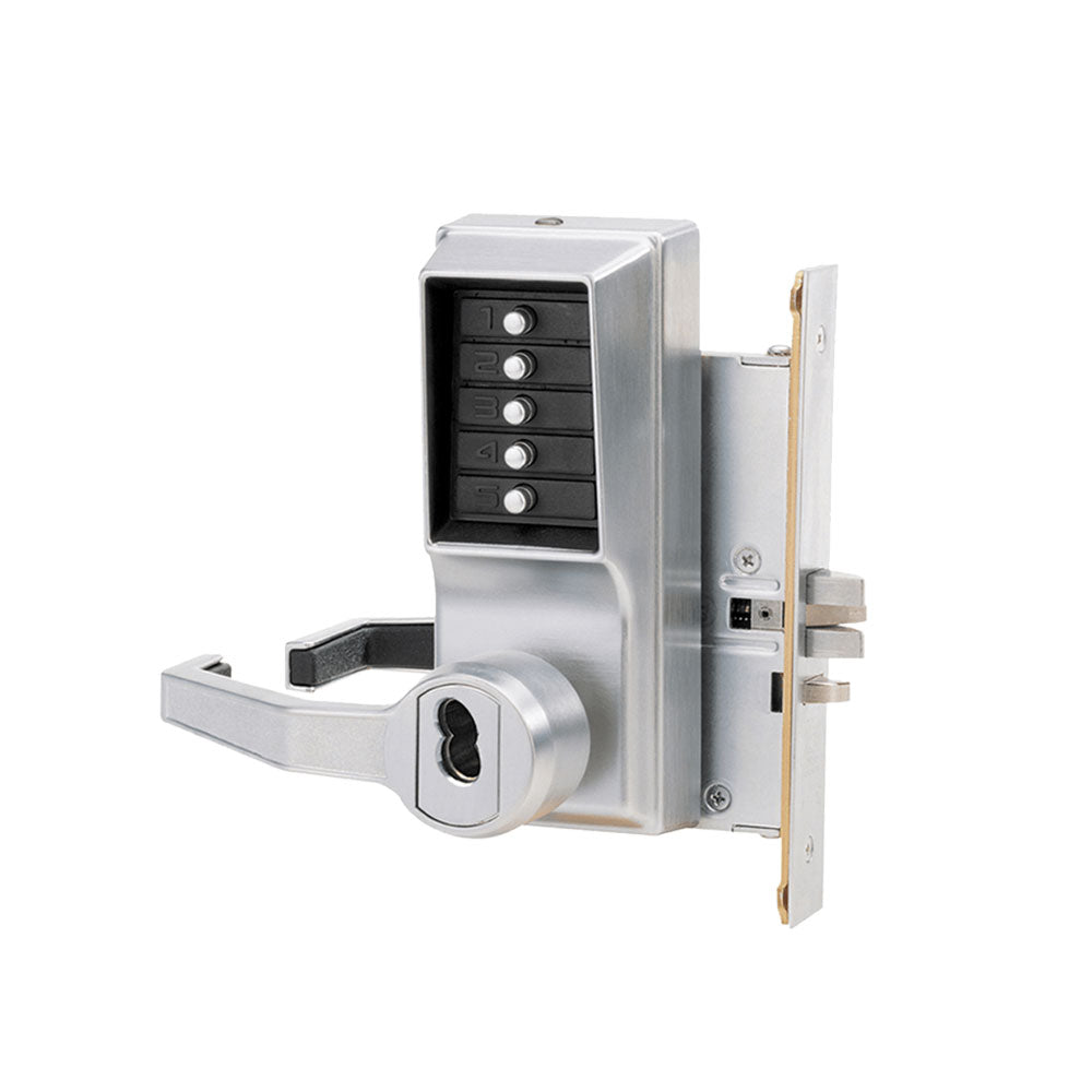 Simplex - 8146 - Mortise Combination Lever Lock with Key Override - Passage Lockout
