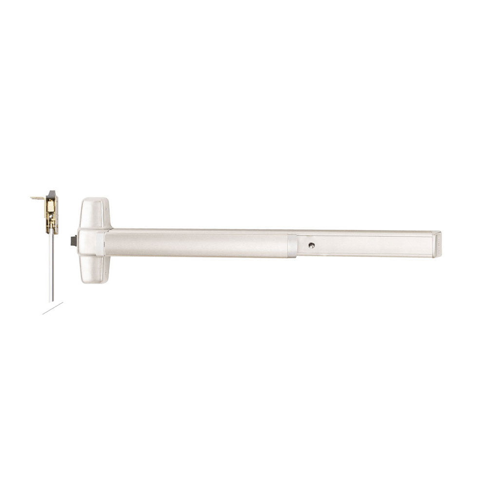 Von Duprin - CD9847 - Smooth Concealed Vertical Rod Exit Bar with Wide Stile Pushpad - Exit Only - Less Bottom Rod - Cylinder Dogging - Grade 1