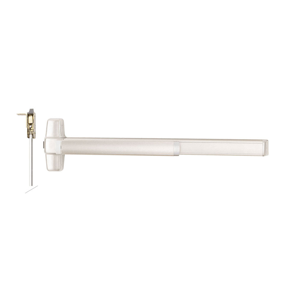 Von Duprin - LD9847 - Smooth Concealed Vertical Rod Exit Bar with Wide Stile Pushpad - Exit Only - Less Bottom Rod - Less Dogging - Grade 1