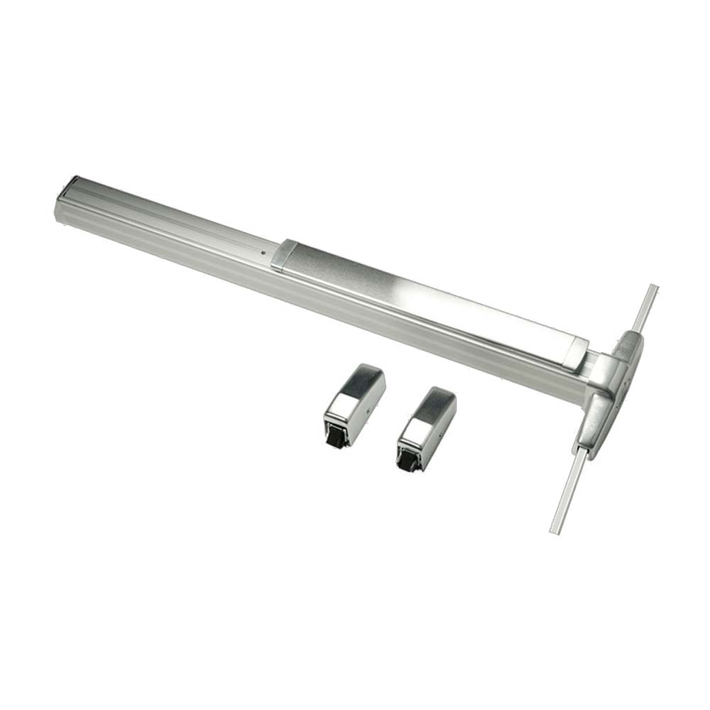 Von Duprin - QEL33A27A - Surface Vertical Rod Exit Device with Narrow Stile Pushpad - Exit Only - Less Trim - Less Dogging - Quiet Electric Latch Retraction - Grade 1